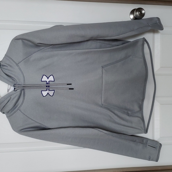 Women's Gray Under Armour Cold Gear Hoodie - Picture 1 of 10